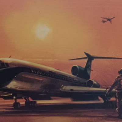 Postkarte -  Tuppoljev TU -154  -1973