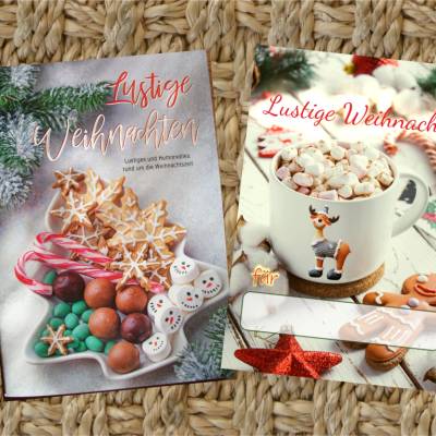 Geschenk Booklet , Büchlein, Taschenbuch mit Geschenkkarte -  "Lustige Weihnachten" - Humorvolles in der Weihnachtszeit
