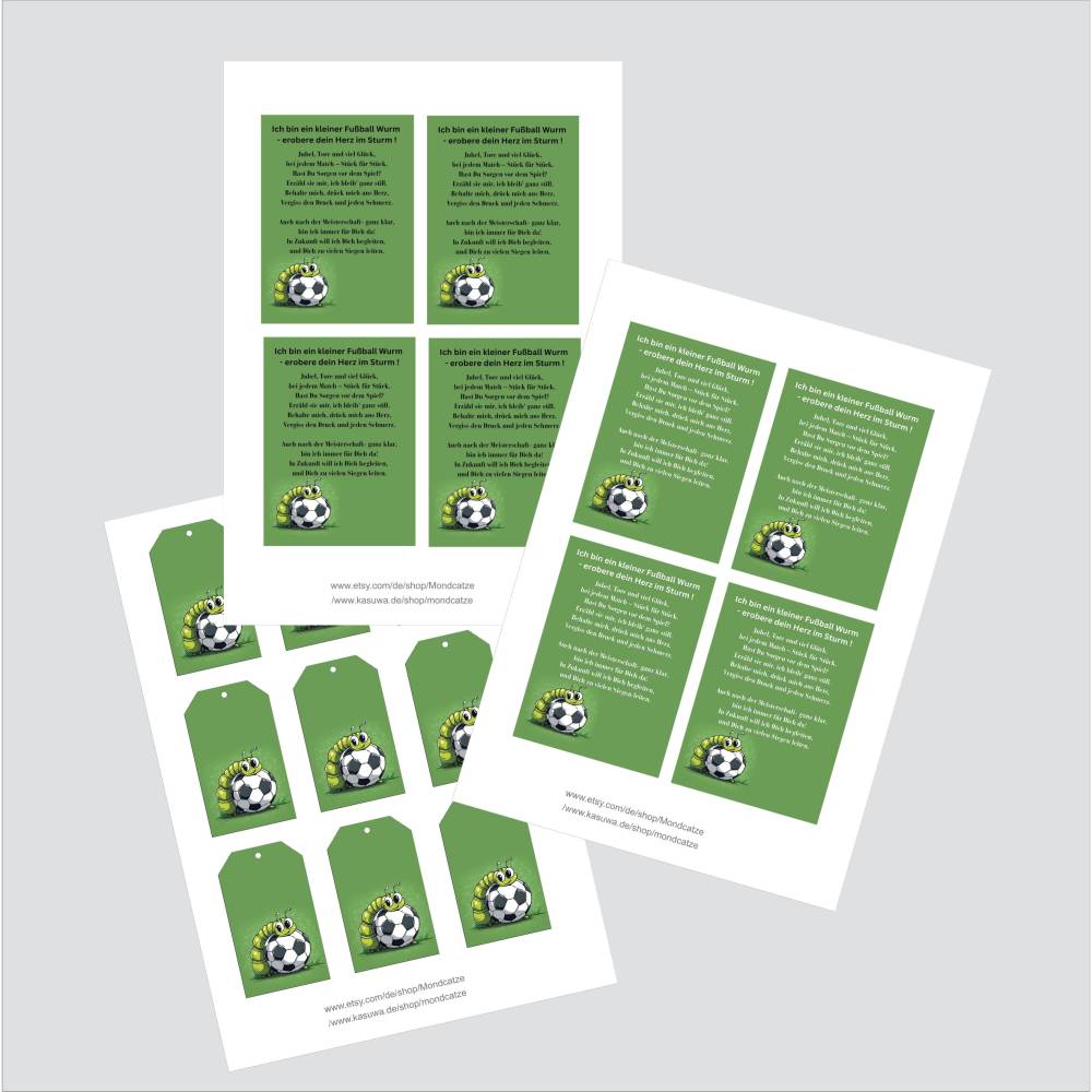 Fußball EM, Gedicht für Glückswürmchen, Download PDF Bild 5