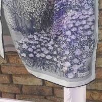 Foulard Vintage Olga Greco Paris – Années 80, 86x86 Cm, Polyester Multicolore
