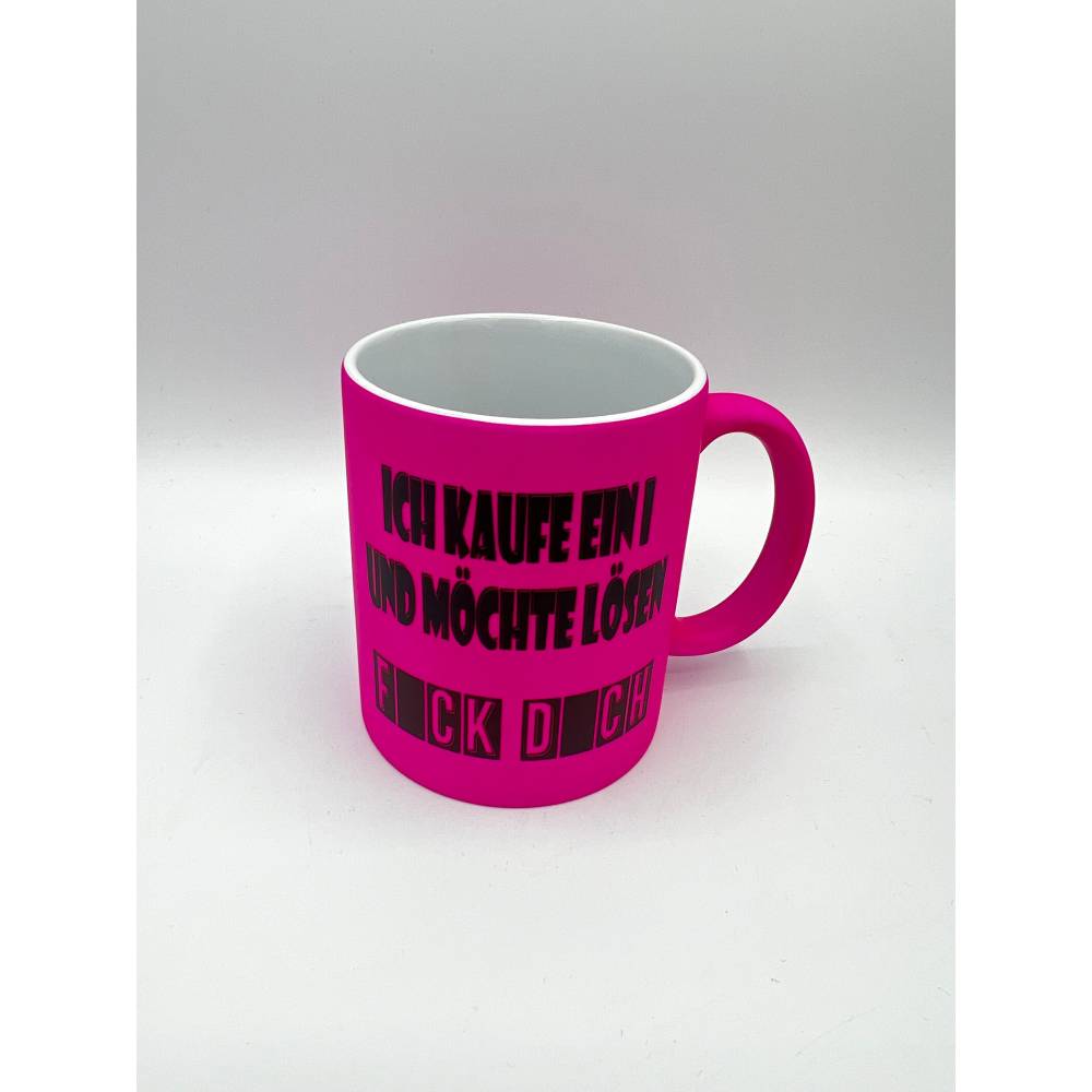 Keramiktasse pink rosa / Kaffeetasse / Geschenk zum Geburtstag / Tasse mit spruch / Kaffeebecher Tasse /lustiges Gesche
