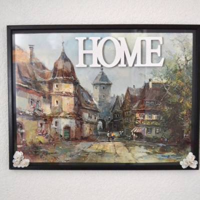 Rahmenbild Motiv Home