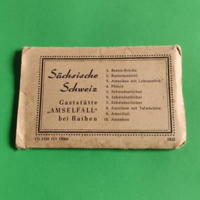 Leporello - Sächsische Schweiz - Gaststätte Amselfall - 1932