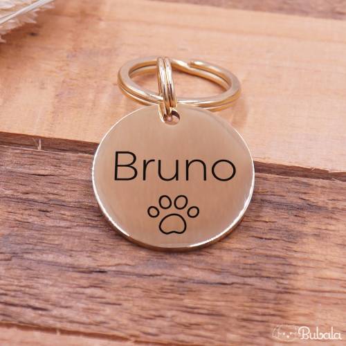 Edelstahlmarke graviert mit Icon Hundmarke personalisiert verschiedene Designs