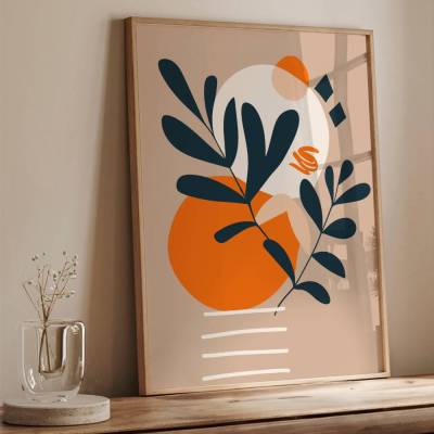 Boho Retro Wandkunst| Druckbarer Digitaler Download | Poster selber drucken | Last Minute Geschenk Wandbild