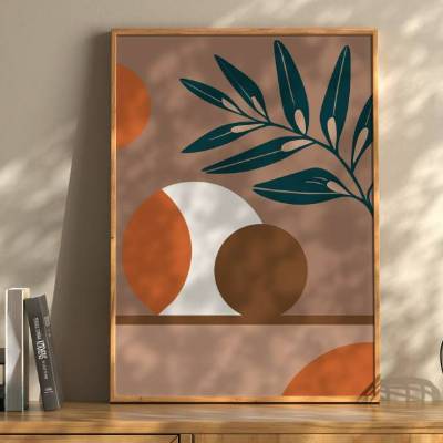 Stillleben | Modern Mid Century Last Minute Geschenk | geometrisch, | Poster Digitaler Download selbst ausdrucken