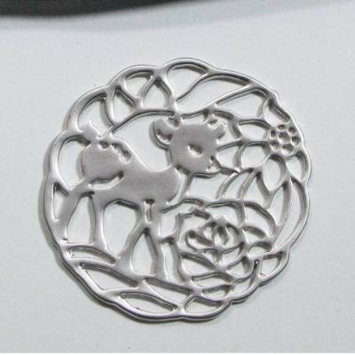 Anhänger Charms Reh, Rehkitz, Schmuckzubehör, Schmuck basteln, Material, Trödel Dings da
