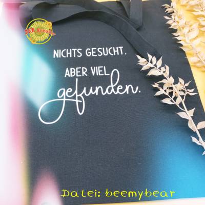 Jutebeute nichts gesucht viel gefunden, Tasche, Einkaufstasche, Stofftasche, Einkaufsbeutel, Shopper, Baumwollbeutel