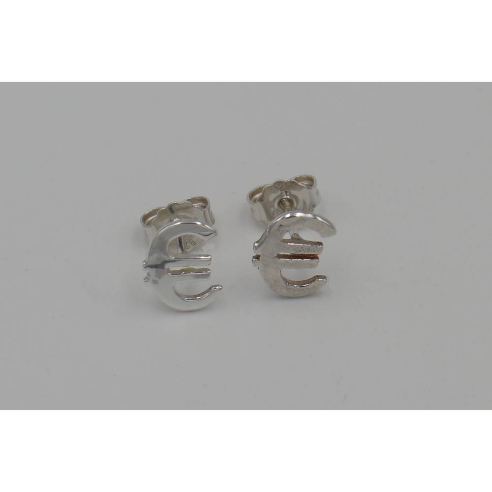 Euro-Ohrstecker Silber 925 Bild 1