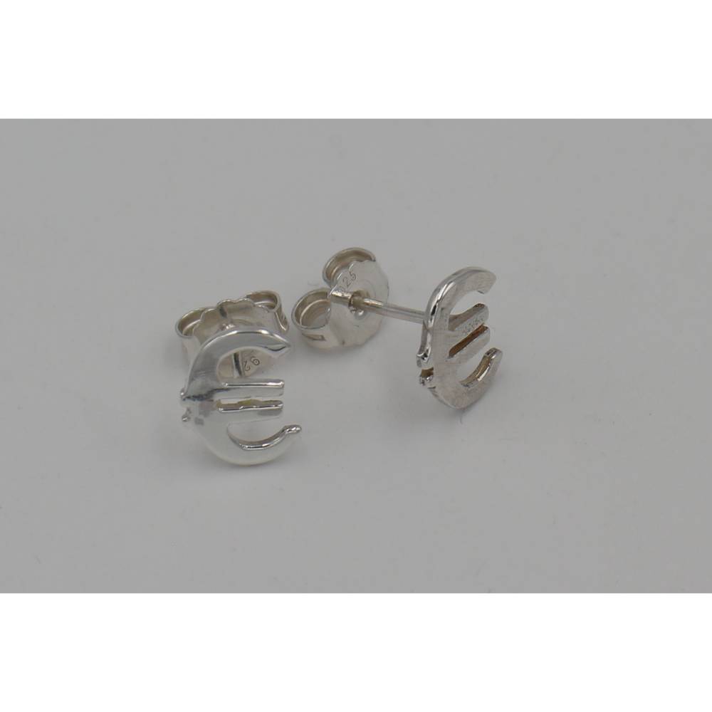 Euro-Ohrstecker Silber 925 Bild 3