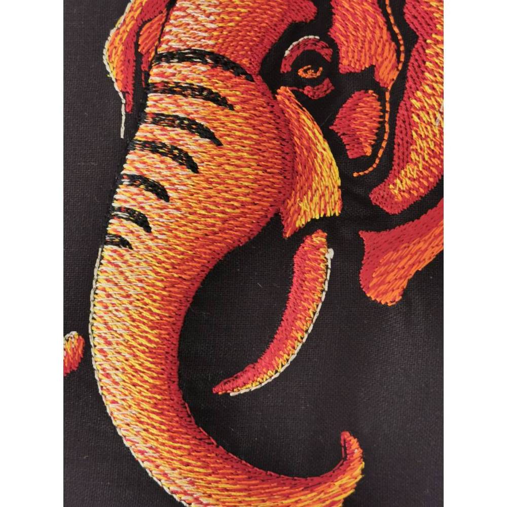 Stickbild gerahmt 30 x 30 cm cm - Motiv Africa Elefant Bild 2