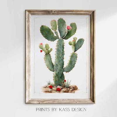 Illustration Kaktus, digitaler Kunstdruck