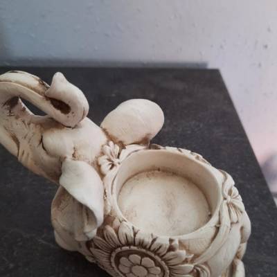 Latexform Latexgießform kleiner Elefant Teelichthalter Mold