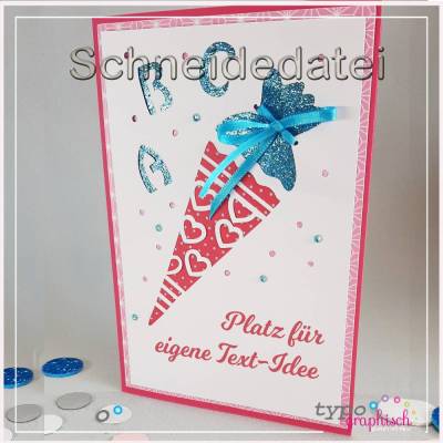 Schneidedatei für eine Karte zur Einschulung