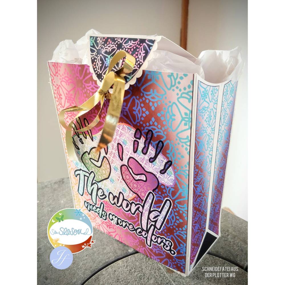 Digipapier indische Muster, Variante Regenbogen, Digistamp Hände, Farben, Holi, Indien, indisches Design senSEASONal Bild 9