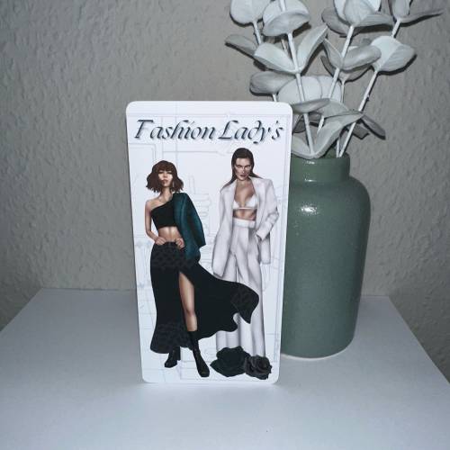 Sparchallenge Fashion Ladys/ 2er Klappkarte/ Rubbelchallenge / Würfelchallenge / Umschlagsmethode / Budgeting / A6