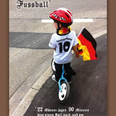 Postkarte mit Fußball Spruch 
