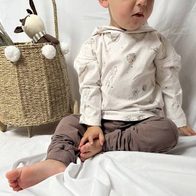 Kapuzensweater Weltall mit passender Baggy