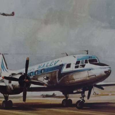 Postkarte -  IIjusin IL-14  von 1957-1968