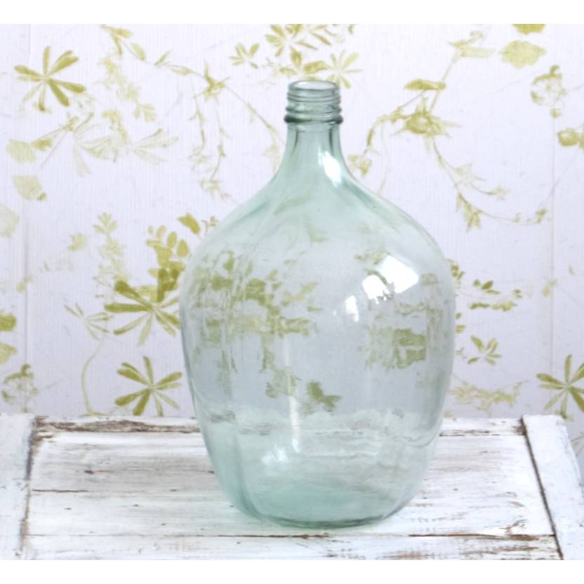 Glasballon bauchige Vintage Weinflasche I