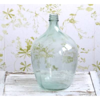 Glasballon bauchige Vintage Weinflasche I