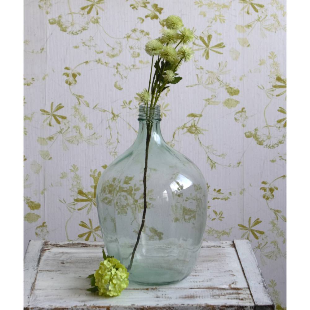 Glasballon bauchige Vintage Weinflasche I