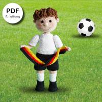 Häkelanleitung Fußballfan Joschi - PDF Datei deutsch