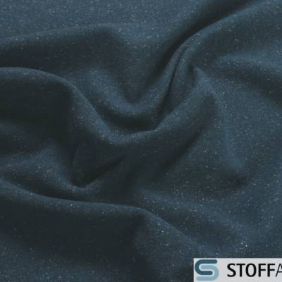 Stoff Wolle Baumwolle Polyester Nylon Seide Leinwand marine Melange JAB Anstoetz 9-2149-051