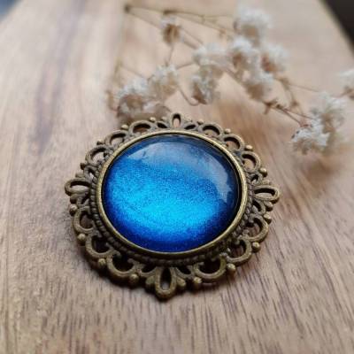Brosche in vielen Farben handbemalt blau rot grün lila rosa braun 