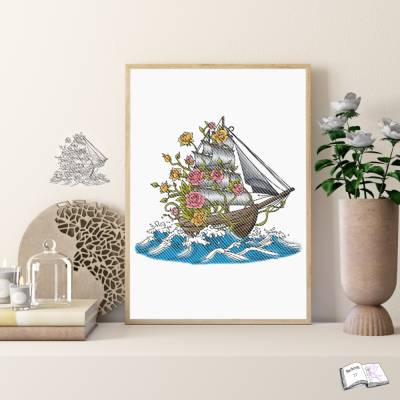 Digiset Flowerboat – Digitale SVG, PNG & Digipapier für Plotten & Sublimation