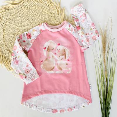 Langarmshirt Mädchen Größe 104 Raglan