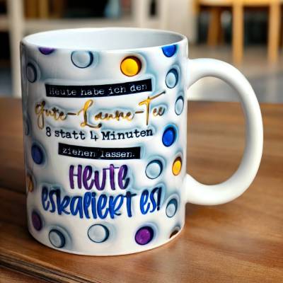 Witzige Tasse für den Alltag | 3D-Optik | Geschenk für Freunde & Kollegen