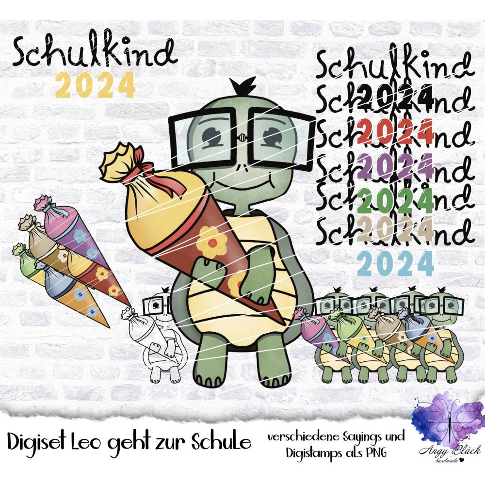 Digiset Schulkind "Leo" 2024/2025 hohe Qualität ,JPG, PNG, SVG Bild 1