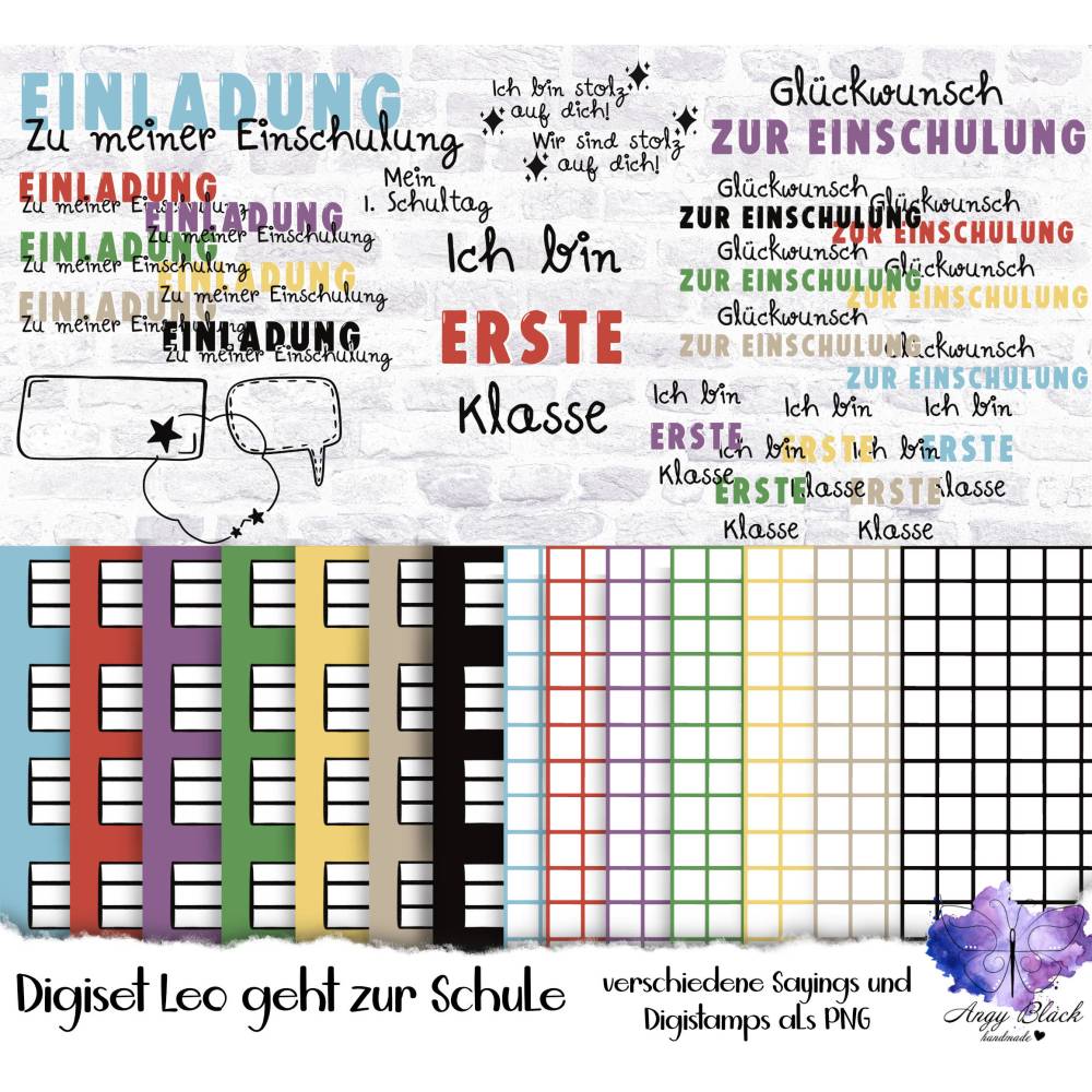 Digiset Schulkind "Leo" 2024/2025 hohe Qualität ,JPG, PNG, SVG Bild 2
