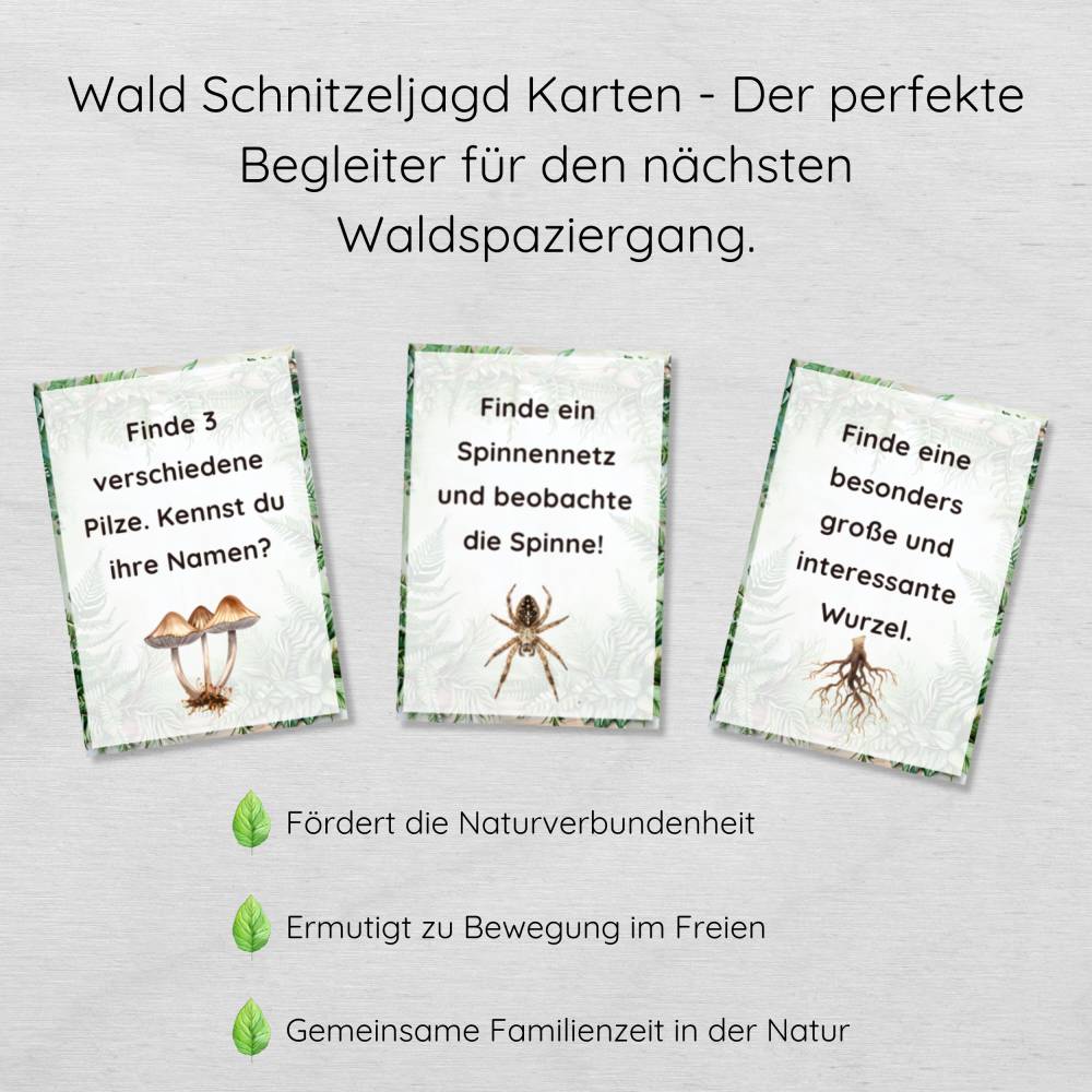 Wald Schnitzeljagd für Kinder mit 33 kleinen Waldabenteuern zum Suchen und Finden Bild 4