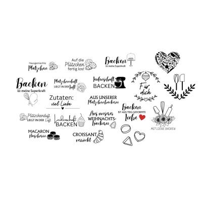 Backen Bundle Plotterdatei - SVG Download Datei - Plotterdatei - Basteln - DIY - Cricut - Kuchen Kekse