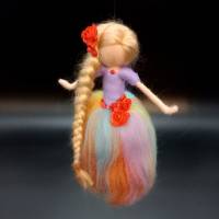 Märchenelfe RAPUNZEL- Filzfee Deko Elfe Schutzengel Mobile Fenster Schulanfang Geschenk Geburtstag Einhorn