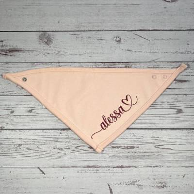 Baby Dreieckstuch mit Namen bestickt I Spucktuch personalisiert in verschiedenen Farben I Geschenkidee Baby 