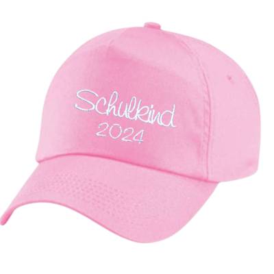 Kinder Cap, Kinderhut, bestickt „Schulkind 2024“ Sonnencap, Einschulung