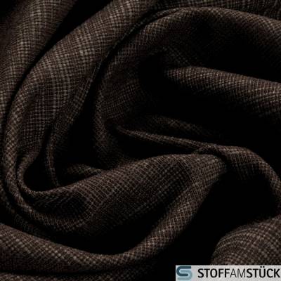 Stoff Schurwolle Polyester Baumwolle Rips dunkelbraun Polsterstoff JAB Anstoetz BW1594-121 strapazierfähig