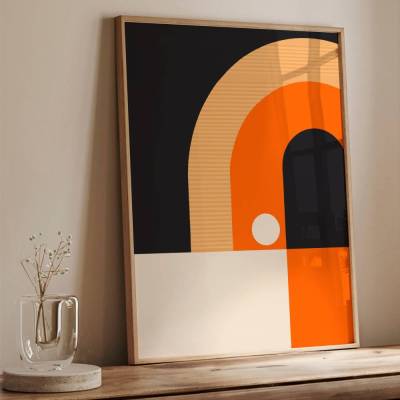 Stillleben | Mid Century modern, minimalistisch, Last Minute Geschenk | Boho Retro Poster selbst ausdrucken | Digitaler