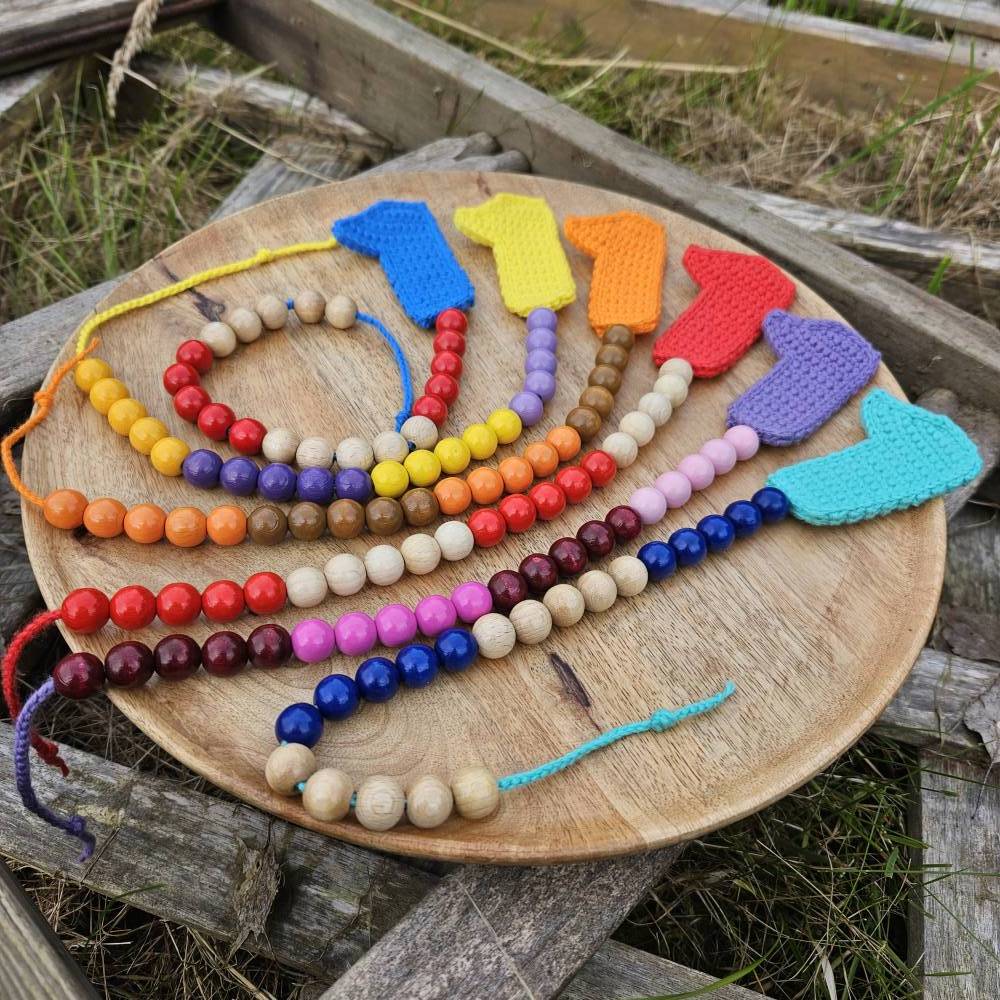 Häkelanleitung für eine Rechenkette zum Schulstart (2 Größen) Bild 3