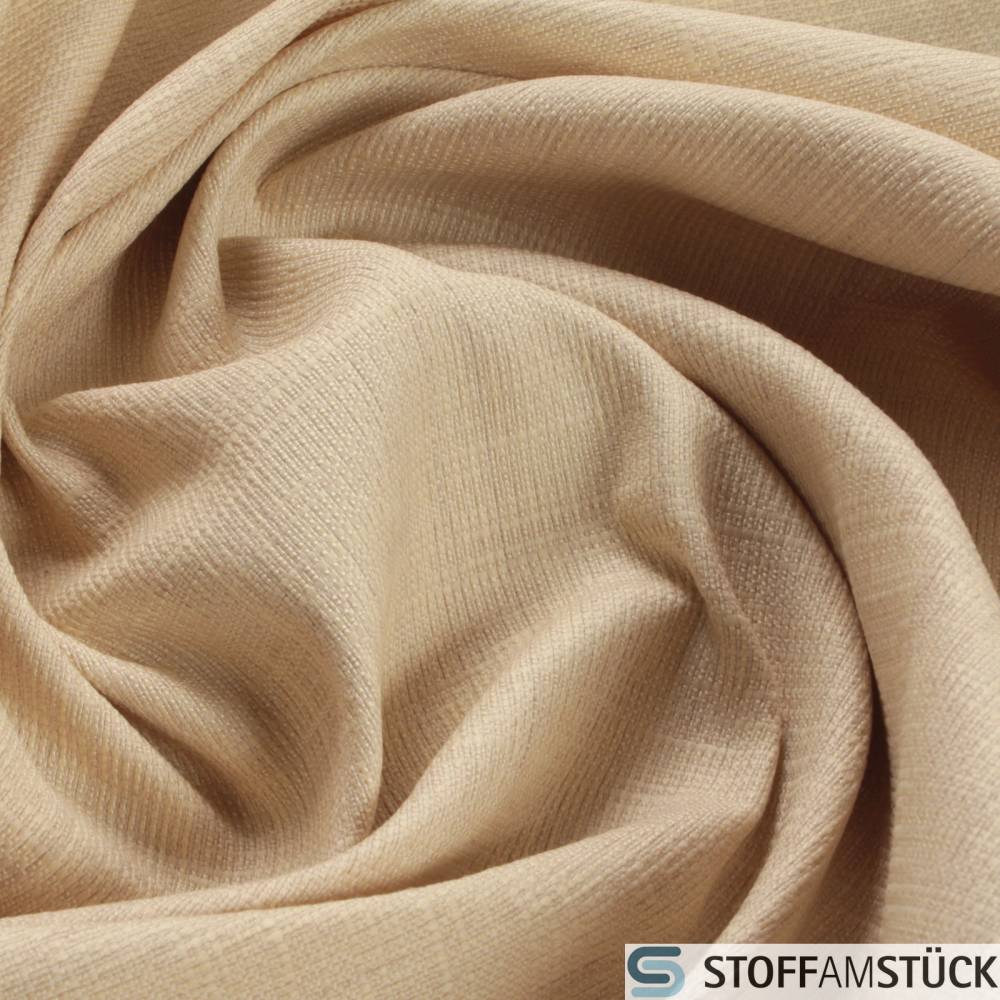 Stoff Schurwolle Polyester Baumwolle Rips ecru Polsterstoff JAB Anstoetz BW1594-171 strapazierfähig