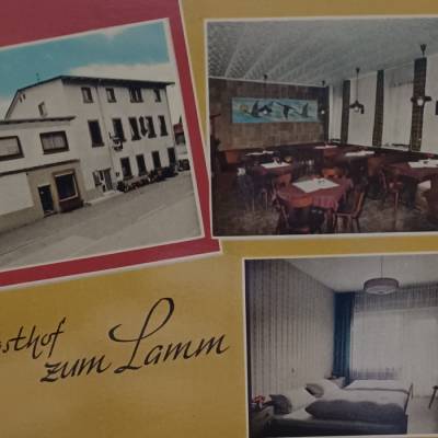 Postkarte -  Gasthof zum Lamm/Spessart