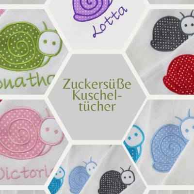 Schnecke Windel eventuell mit Namen - Schmusetuch Kuschelwindel Spucktuch Pucktuch Musselintuch Wickelunterlage