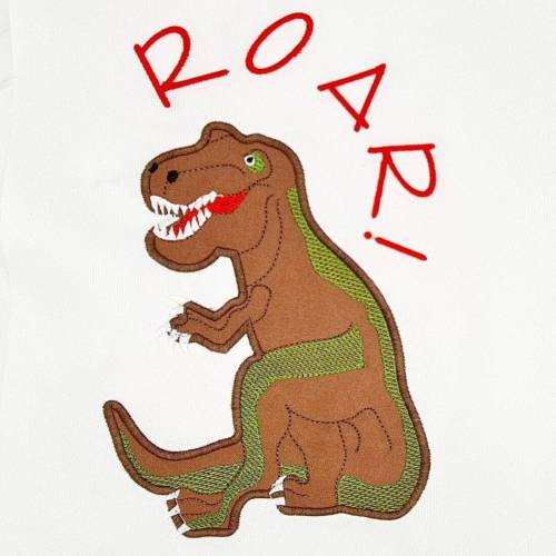 Stickdatei T-Rex Applikation Dinosaurier 10x10/ 15x15/ 16x26