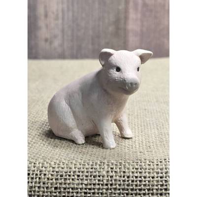 Ferkel aus Keramik - Gartendekoration - Figuren - Schwein - Bauernhof