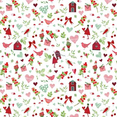 Acufactum Baumwolle Stoff Schwedensommer 25cmx150cm Neue Serie