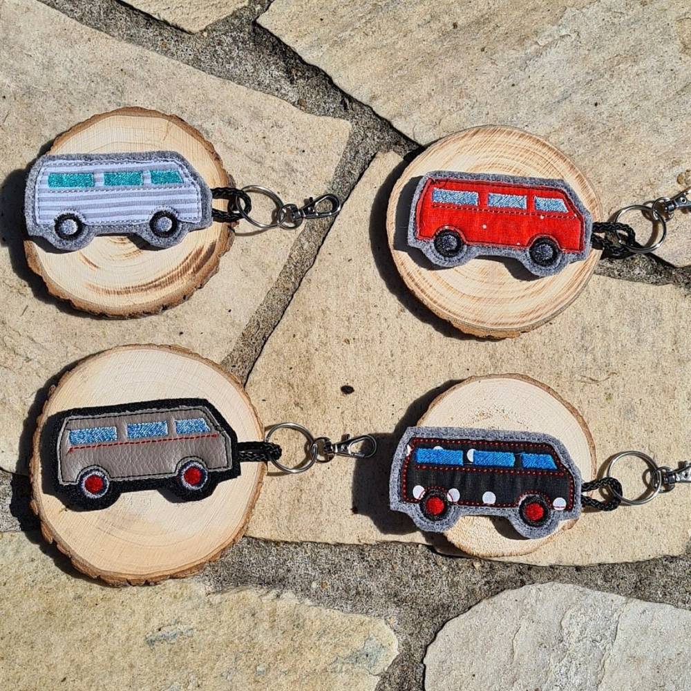 Stickdatei Camping Bus 2 Van Camper Bild 1