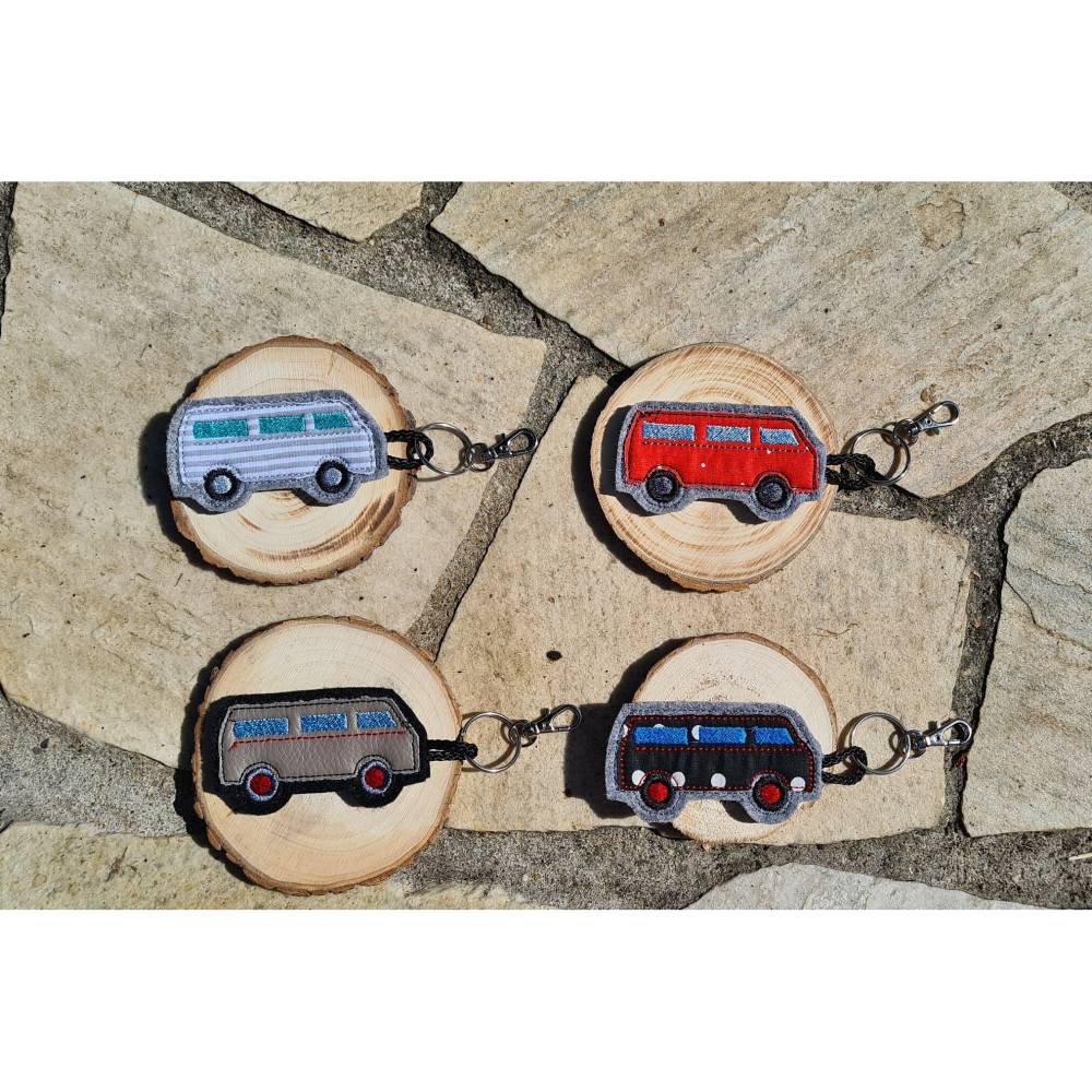 Stickdatei Camping Bus 2 Van Camper Bild 2